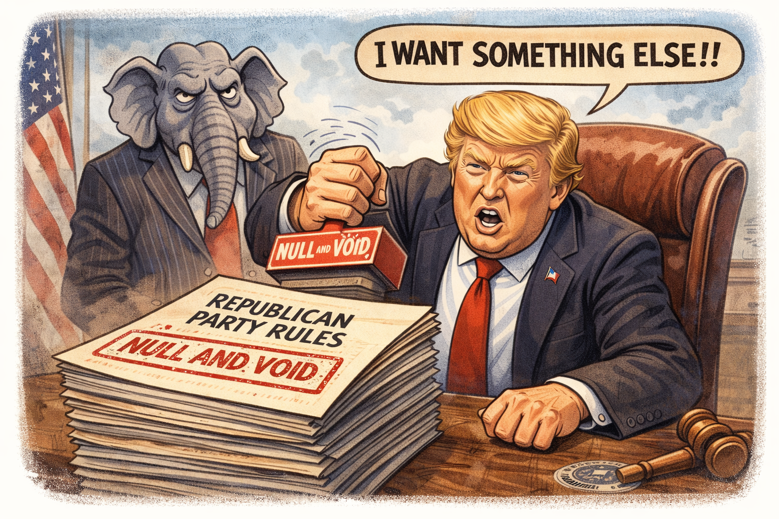 President Trump voids GOP rules that he finds inconvenient